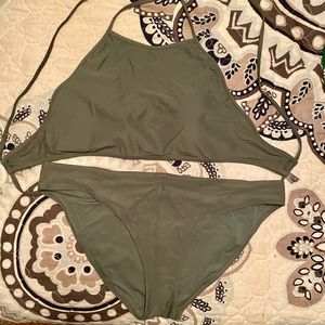 Aerie Olive Green Bikini Set